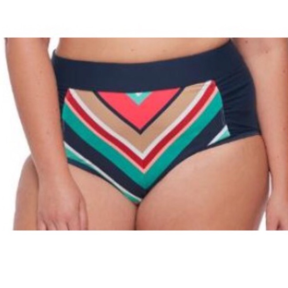 Skye Swimwear Plus Striped Bottom